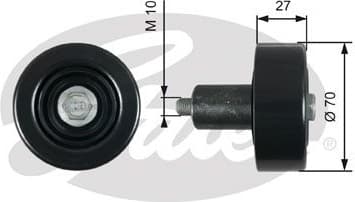Deflection/Guide Pulley, V-ribbed belt DriveAlign™ T39277