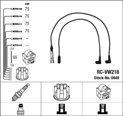 Ignition Cable Kit RC-VW218