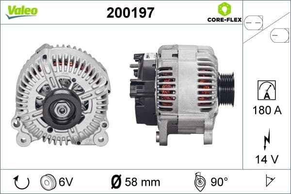 Alternator VALEO CORE-FLEX 200197