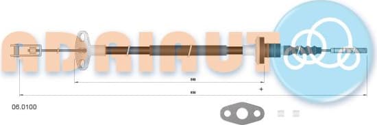 Cable Pull, clutch control 06.0100