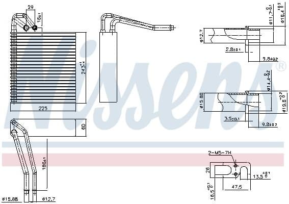 Evaporator, air conditioning 92331 - image 6