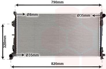 Radiator, engine cooling 07002092