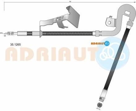 Brake hose front 35.1265