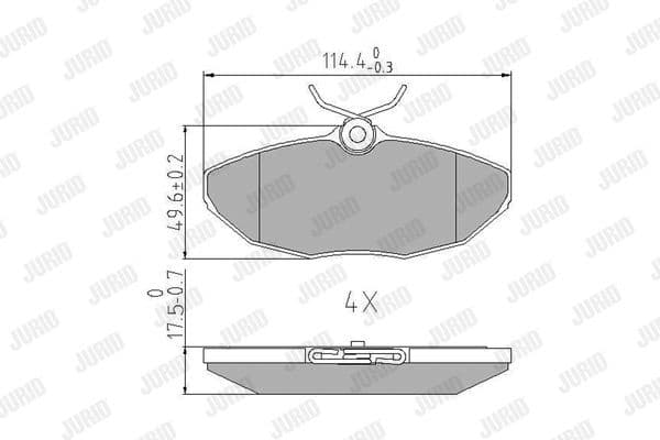 Brake Pad Set, disc brake 573237J
