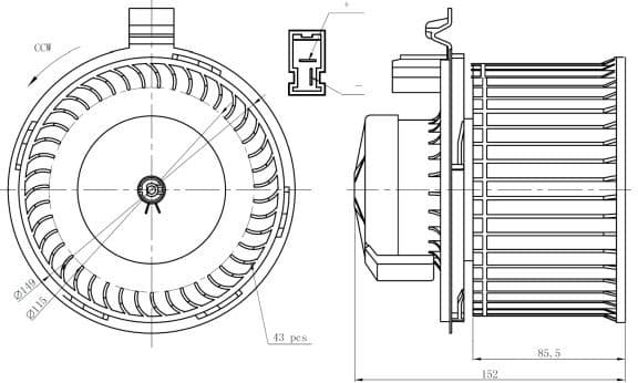 Interior Blower EASY FIT 34292 - image 5