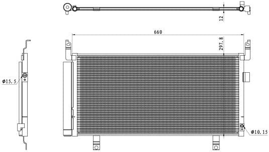 Condenser, air conditioning EASY FIT 350468