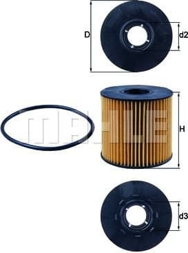 Filter oil OX210D - image 2