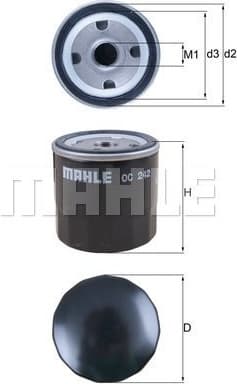 Filter oil OC242 - image 3