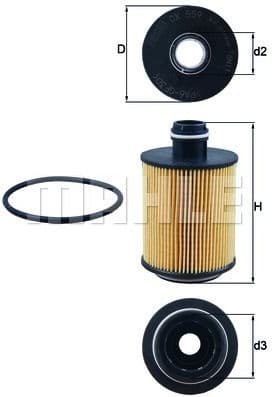 Filter oil OX559D - image 2