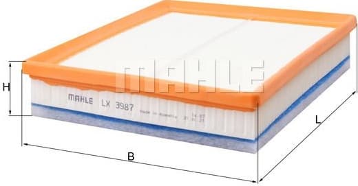 Filter air LX3987 - image 2