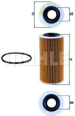 Filter oil OX1076D - image 3