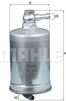 Filter diesel fuel KL599 - image 3