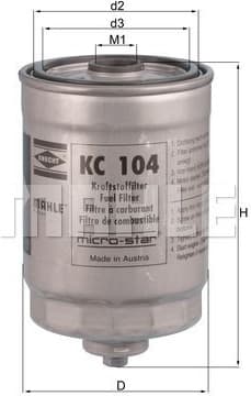 Filter diesel fuel KC104 - image 3