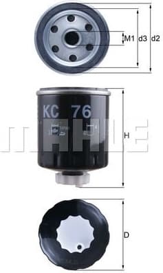 Filter diesel fuel KC76 - image 3