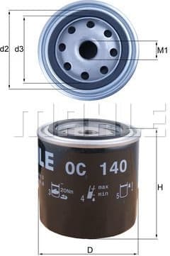 Filter oil OC140 - image 3