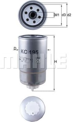 Filter diesel fuel KC195 - image 2