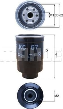 Filter diesel fuel KC67 - image 3