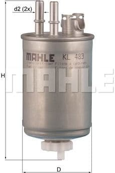 Filter diesel fuel KL483 - image 3
