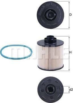 Filter diesel fuel KX420D - image 2