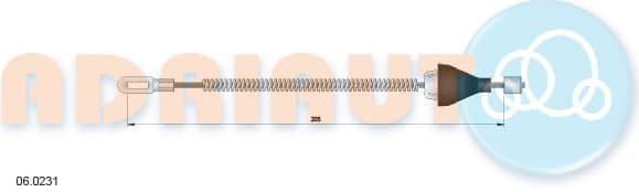 Cable Pull, parking brake 06.0231
