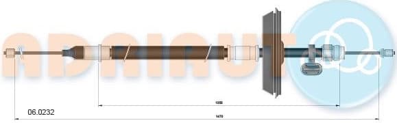 Cable Pull, parking brake 06.0232