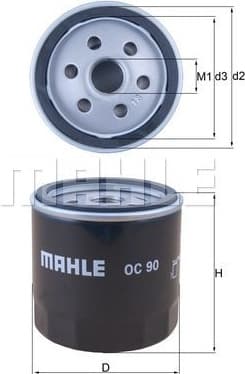 Oil Filter OC90 . - image 3