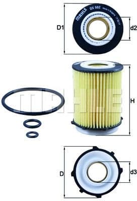Filter oil OX982D