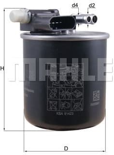 Filter diesel fuel KL911 - image 4