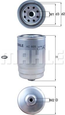 Filter diesel fuel KC605D - image 2