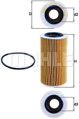 Filter oil OX370D