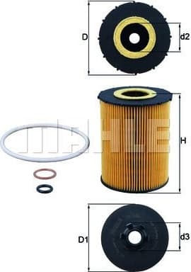 Filter oil OX636D