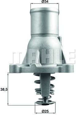 Thermostat, coolant BEHR TI26092 - image 2