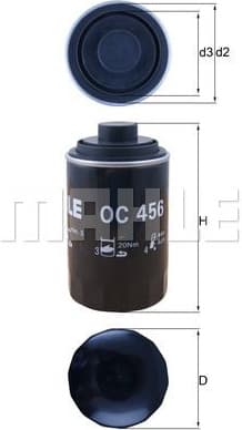 Filter oil OC456 - image 3