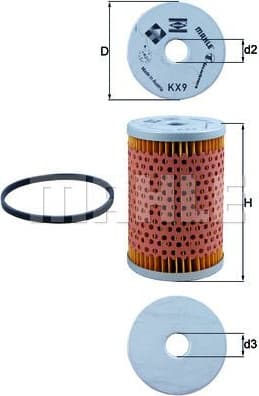 Fuel Filter KX9D - image 2