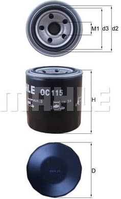 Oil Filter OC115 - image 2