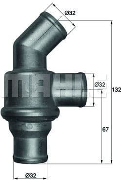 Thermostat, coolant BEHR TH1680 - image 2