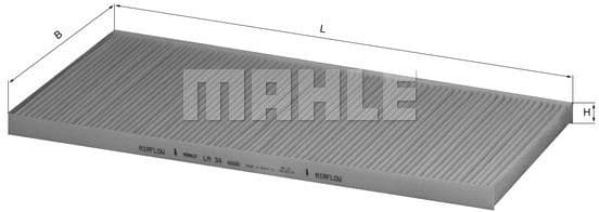 Filter, cabin air LA34 - image 2