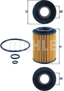 Filter oil OX347D - image 2