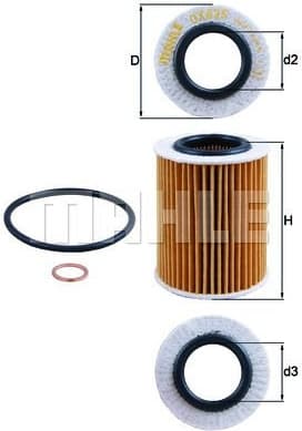Filter oil OX825D - image 2