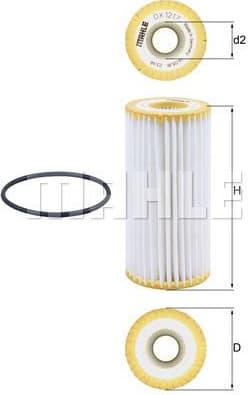 Filter oil OX1217D - image 2