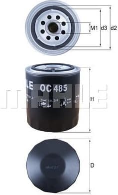 Filter oil OC485 - image 3