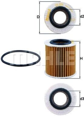 Filter oil OX834D - image 3