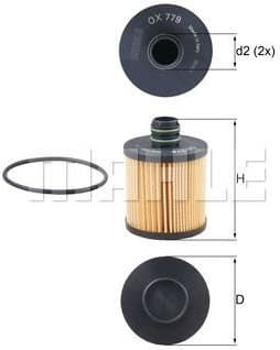 Filter oil OX779D - image 2
