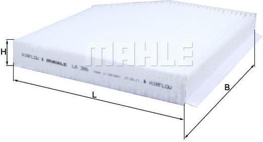 Filter cabin LA386 - image 2