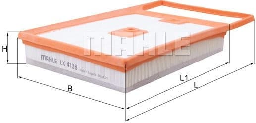 Filter air LX4136 - image 2