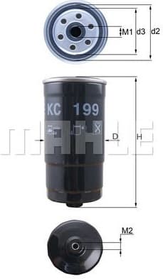 Filter diesel fuel KC199 - image 2