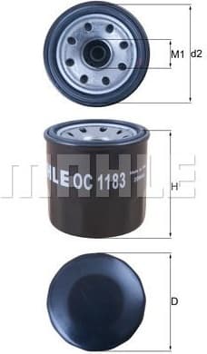 Filter oil OC1183 - image 3