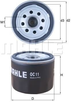 Oil Filter OC11 - image 2
