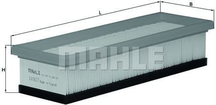 Filter air LX1827 - image 2