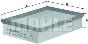 Filter air LX935 - image 3